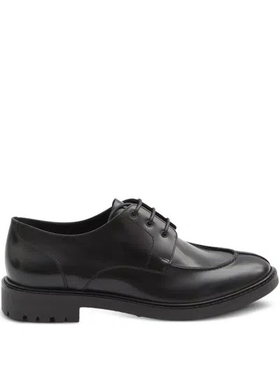 SAINT LAURENT SAINT LAURENT SMOOTH LEATHER LINEN DERBIES SHOES