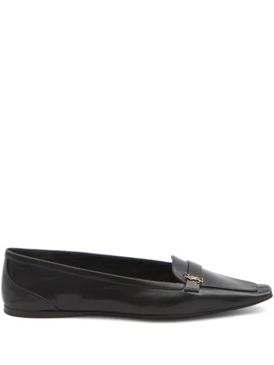 Saint Laurent Poppi Ballerinas In Black