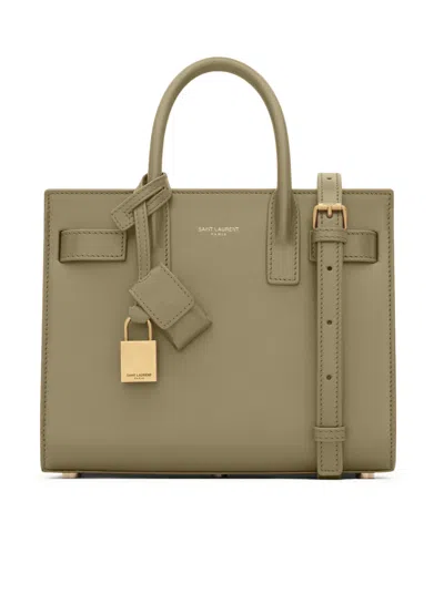 SAINT LAURENT SMOOTH LEATHER SAC DE JOUR BAG
