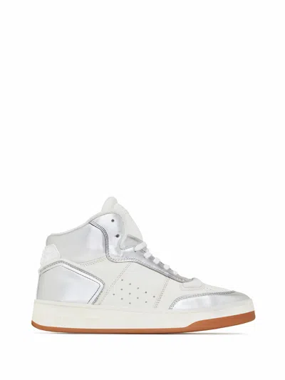 Saint Laurent Sneaker In Leather In White