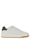 Saint Laurent Low-top Lace-up Sneakers In White