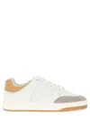 Saint Laurent Sl/61 Sneakers In Smooth Leather And Suede In White