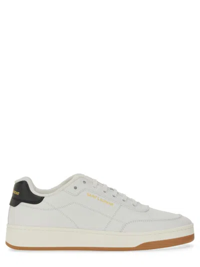 Saint Laurent White Smooth Leather Sl/61 Sneakers