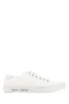 Saint Laurent Malibu Canvas-calf Low-top Sneakers