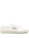 Saint Laurent Court Classic Canvas Sneakers In Beige