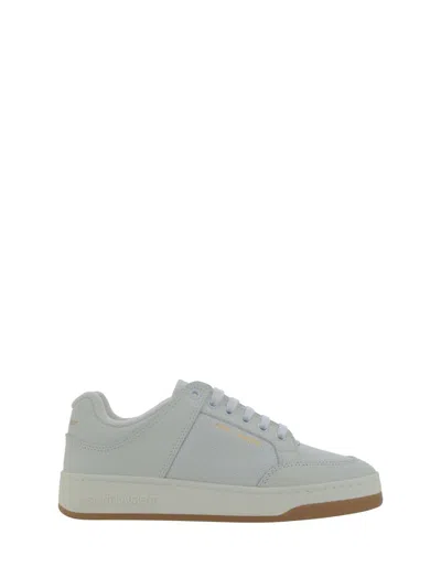 Saint Laurent Sneakers In Blanc Opt/blanc Opt/
