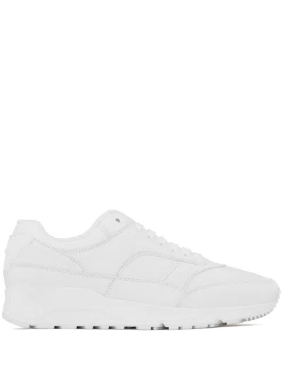 Saint Laurent Leather Snekaers In White