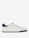 Saint Laurent Low-top Sneakers With Contrast Heel Tab In White