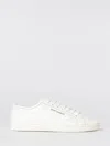 Saint Laurent Gym Leather Sneakers In White