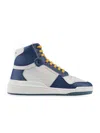 Saint Laurent High Top Lace Up Sneakers In Multicolour