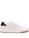 Saint Laurent Sl61 Smooth Leather Sneakers In White