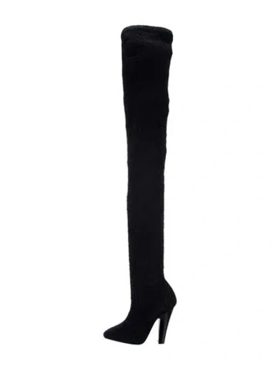 Pre-owned Saint Laurent Sock Boots In Black