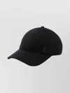Saint Laurent Soft Felt Baseball Cap With Curved Brim
