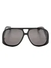 Saint Laurent Solace Pilot-frame Sunglasses In Black