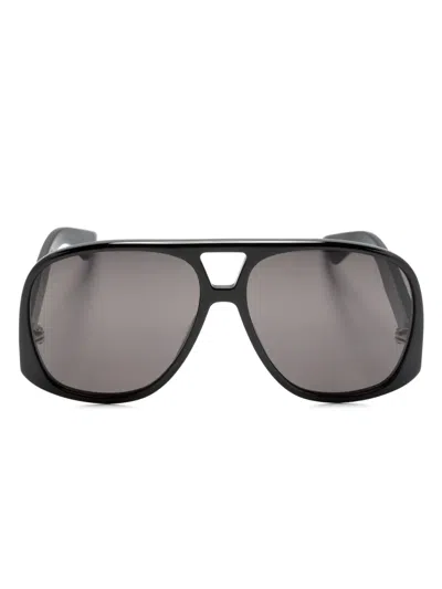 Saint Laurent Solace Pilot-frame Sunglasses In Black