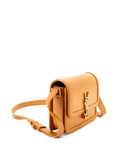 Pre-owned Saint Laurent Solferino Bag Leather Small Crossbody Bag In Orange