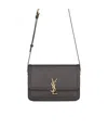 Saint Laurent Solferino Crossbody Bag In Gray