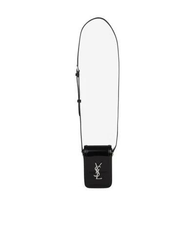 Saint Laurent Solferino Leather Mini Bag In Black