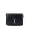 Saint Laurent "solferino" Logo Crossbody Bag In Black  