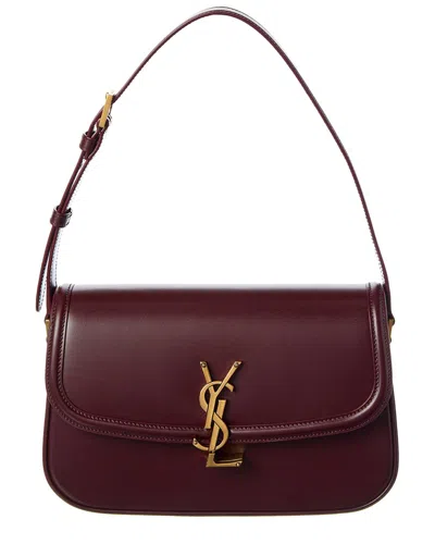 Saint Laurent Solferino Medium Leather Shoulder Bag In Brown