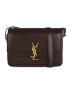Saint Laurent Solferino Medium Satchel Bag In Black