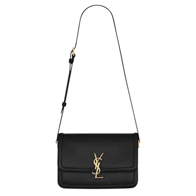 Pre-owned Saint Laurent Solferino Medium Satchel 'black'
