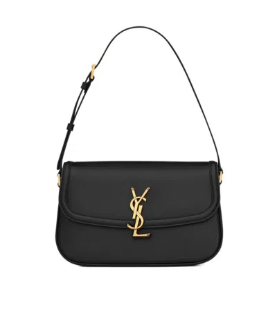 Saint Laurent Solferino Medium Shoulder Bag In Black
