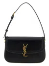 Saint Laurent Solferino Medium Bag In Box Leather In Black