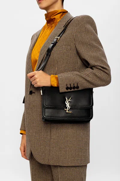 Saint Laurent ‘solferino Medium' Shoulder Bag In Black