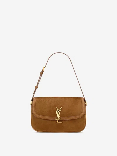 Saint Laurent Solferino Medium Shoulder Bag In Brown