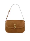 Saint Laurent Solferino Medium Suede Bag In Multi