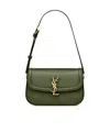 Saint Laurent Mini Solferino Shoulder Bag In Green