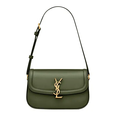 Pre-owned Saint Laurent Solferino Mini In Box Leather 'olive Wood' | Green | Women's Size Onesize