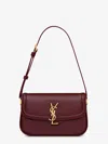 Saint Laurent Solferino Mini Leather Shoulder Bag In Red