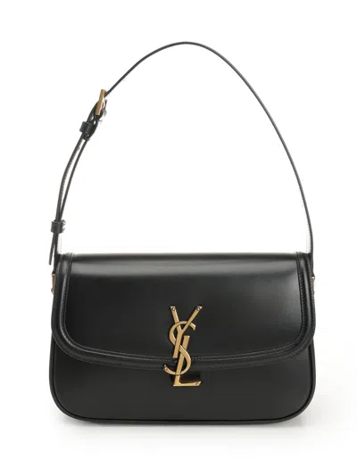 SAINT LAURENT SOLFERINO SHOULDER BAGS BLACK
