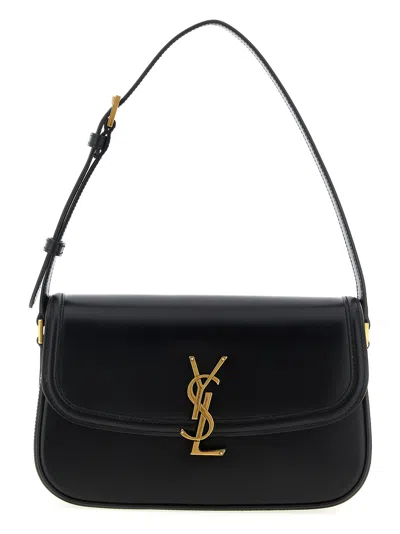 SAINT LAURENT SOLFERINO SHOULDER BAGS BLACK