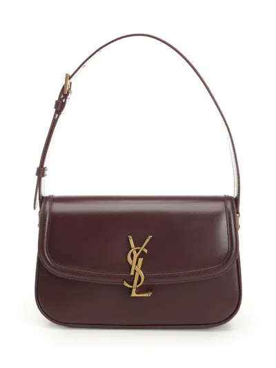 Saint Laurent Solferino Shoulder Bags Bordeaux In Purple