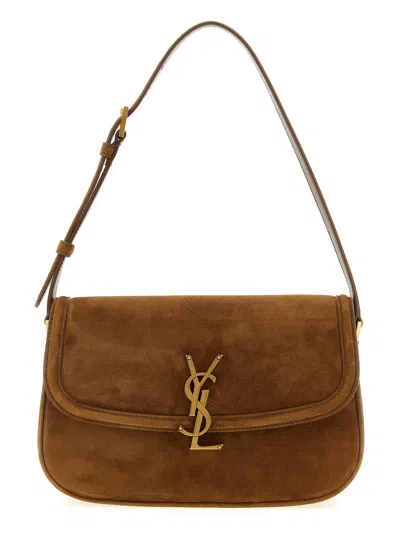 Saint Laurent Solferino Shoulder Bags Brown