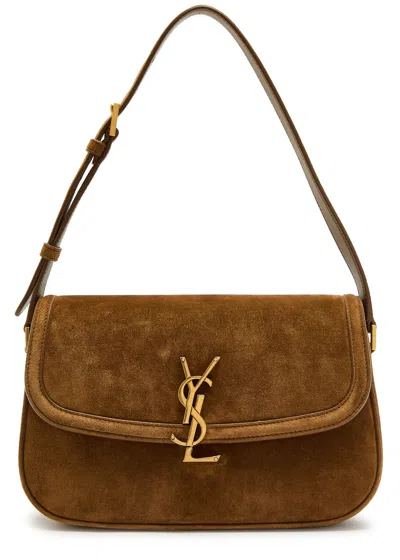 SAINT LAURENT SAINT LAURENT SOLFERINO SUEDE SHOULDER BAG