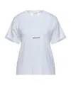 Saint Laurent Solid Basic T-shirts In White