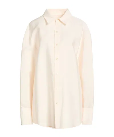 Saint Laurent Solid Color Long Shirt In Neutral