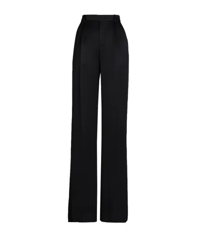 Saint Laurent Pantalon Version Uni Trousers In Black