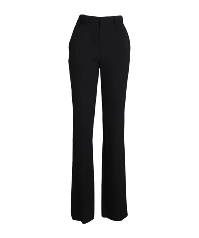 Saint Laurent Solid Color Straight Suit Pants In Black