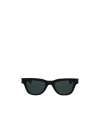 Saint Laurent Solid Color Sunglasses In Black
