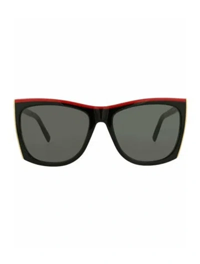 Pre-owned Saint Laurent Solid Sunglasses W/ Tags In Black