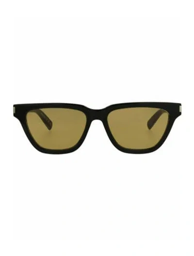 Pre-owned Saint Laurent Solid Sunglasses W/ Tags In Black