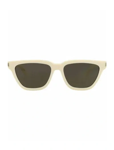 Pre-owned Saint Laurent Solid Sunglasses W/ Tags In White