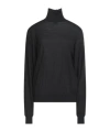 Saint Laurent Solid Wool Knit Sweater In Black