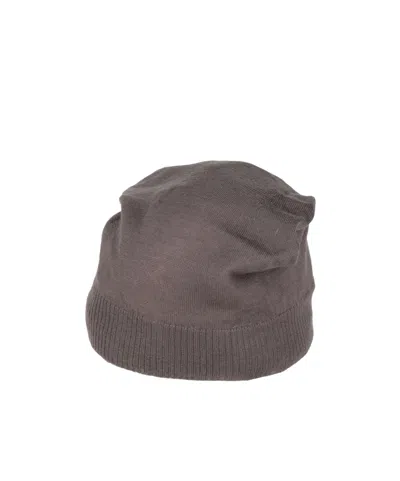 Saint Laurent Solid-color Cashmere Lightweight Knit Hat In Brown