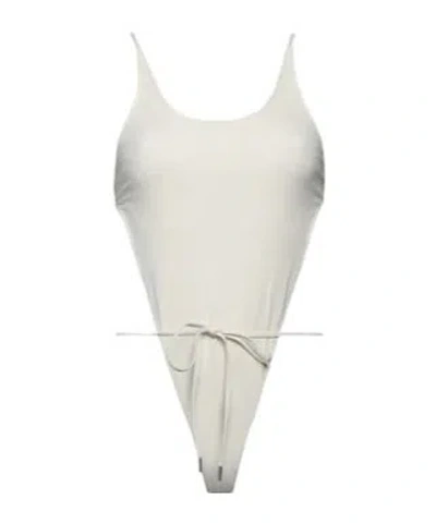 Saint Laurent Solid-color One-piece Swimsuit In White